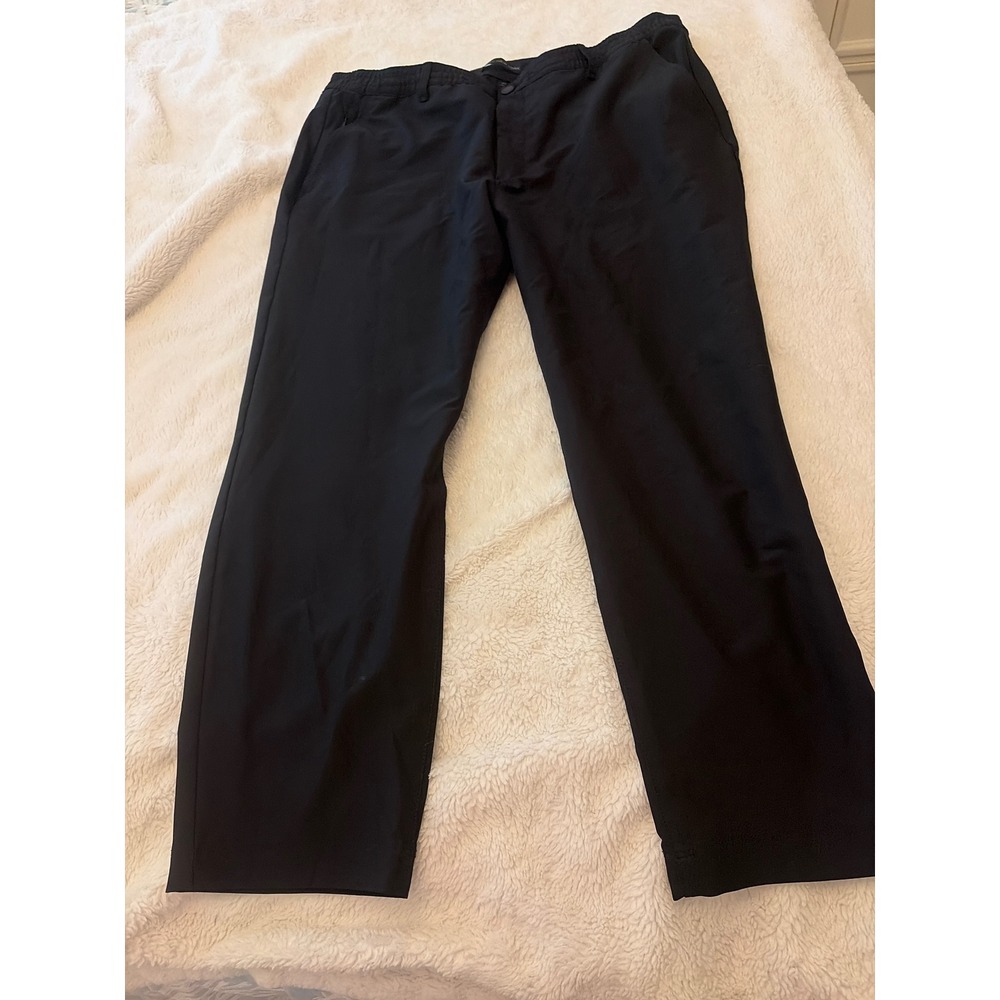 Marc New York Mens Performance Tech Pants 40/29 Black Stretch Straight Leg MNY